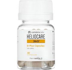 Heliocare 360º D Plus Cápsulas Cápsulas de fotoprotección previenen fotoenvejecimiento y manchas aumentando resistencia de la piel al sol 30 uds
