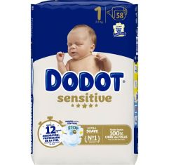 Imagen de Dodot Pañales Sensitive 2-5 Kg Talla 1 Pañal para recién nacido ofrece máxima protección y absorción