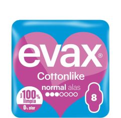 Imagen de Evax Compresas Cottonlike Normal Alas Compresas ayudan a mantenerte totalmente limpia y sin rastro de olor