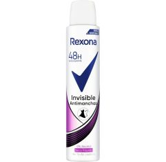 Imagen de Rexona Invisible Antimanchas Desodorante Spray Desodorante antimanchas antitranspirante 0% alcohol 48 horas 200 ml