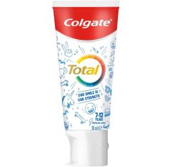 Imagen de Colgate Dentífrico Total Whole Mouth Health 7-12 Años Pasta de dientes infantil proporciona protección superior con sabor a menta suave 50 ml