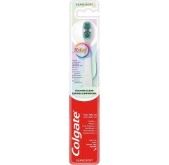 Imagen de Colgate Cepillo Dental Suave Espuma Limpiadora Total Cepillo de dientes manual diseñado para la prevención activa