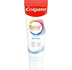 Imagen de Colgate Dentífrico Total Blanqueador Pasta de dientes reduce el sarro protege los dientes sensibles y refresca el aliento 75 ml