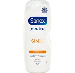 Imagen de Sanex Neutro Nutritivo Gel De Ducha Gel de ducha vegano hidratante formulado con ingredientes esenciales 600 ml