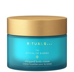 Rituals The Ritual Of Karma Whipped Body Cream Crema corporal hidratante de textura batida y no grasa ofrece piel suave con aroma a flor de loto y té blanco 220 ml