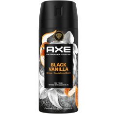 Imagen de Axe Fine Fragance Collection Black Vanilla Desodorante Spray Desodorante antitranspirante ofrece una sensación de frescura con 72 horas de protección