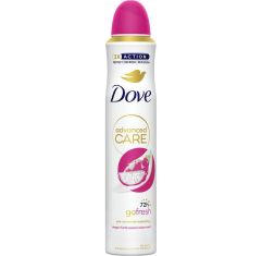 Imagen de Dove Advanced Care Dragon Fruit & Coconut Desodorante Spray Desodorante antitranspirante 0% alcohol 72 horas de protección contra olor y sudor 200 ml