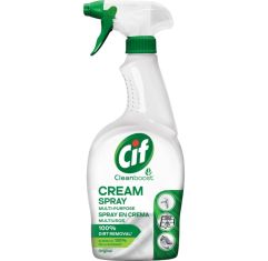 Cif Original Spray En Crema Multiusos Limpiador multiusos cremoso ofrece limpieza profunda para un acabado brillante en las superficies 650 ml