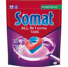 Imagen de Somat Lavavajillas Todo En 1 Extra Lavavajillas a máquina en cápsulas elimina incluso restos más difíciles para una limpieza impecable