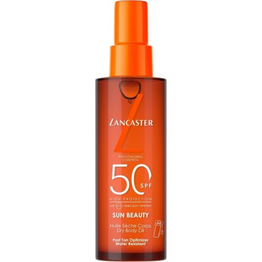 Lancaster Sun Beauty Fast Tan Optimizer Satin Dry Oil Spf 50 Aceite solar protector acelerador del bronceado 150 ml