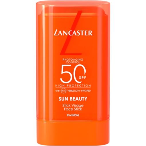 Lancaster Sun Beauty Face Stick Spf50 Stick solar traslúcido para rostro y otras zonas concretas sensibles resistente al agua y al sudor 20 gr