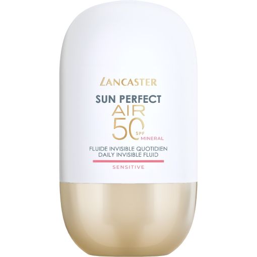 Lancaster Sun Perfect Air Sensitive Mineral Fluide Invisible Spf 50 Fluido solar facial de textura ultraligera reduce visiblemente el enrojecimiento y calma la piel sensible 40 ml