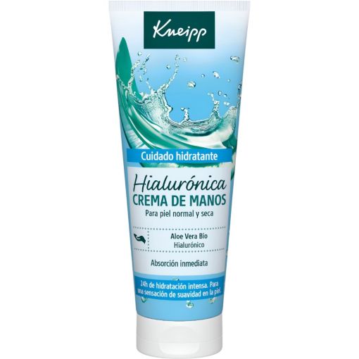 Kneipp Hialurónica Crema De Manos Crema de manos mejora la estructura de la piel reduciendo arrugas para una piel suave con ácido hialurónico 75 ml