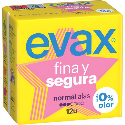 Evax Fina Y Segura Compresas alas normal 12 uds