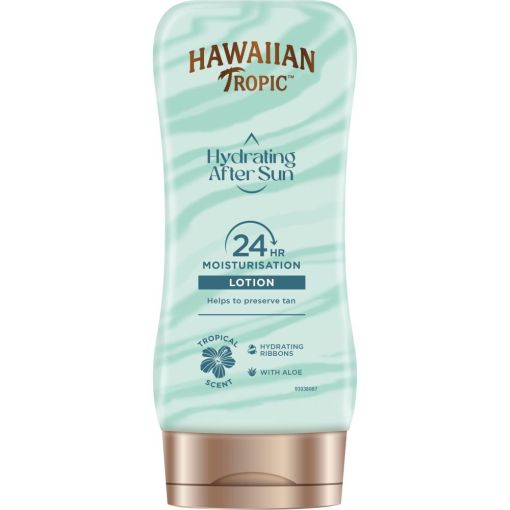 Hawaiian Tropic Hydrating After Sun Lotion After sun corporal ultraligero y ultrasuave con aloe para piel hidratada y luminosa 24 horas 180 ml