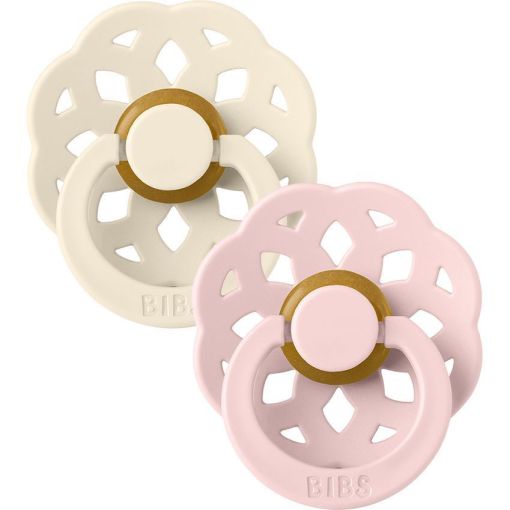Bibs Chupete Boheme Pacifier Tetina Redonda 0-6m Talla 1 Chupete de l&aacute;tex dise&ntilde;o fresco creativo y lindo 2 uds