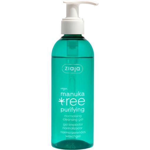 Ziaja Manuka Gel Limpiador Purificante Gel limpiador purificante vegano limpia calma hidrata y suaviza 200 ml