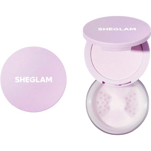 Sheglam Insta-Ready Ultra-Fine Difuminador & Lifting Setting Powder Polvos sueltos fijadores y rellenadores de arrugas ofrecen un rostro fresco y sin brillos durante 24 horas