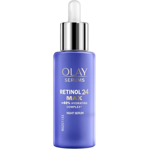 Olay Serums Retinol24 Max Regenerist S&eacute;rum de noche sin perfume hidrata y mejora arrugas para piel suave y radiante 40 ml