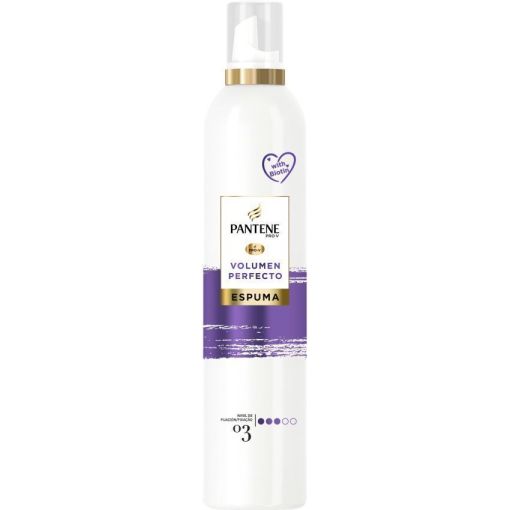 Pantene Pro-V Volumen Perfecto Espuma N&ordm;3 Espuma capilar antiencrespamiento ofrece aspecto m&aacute;s denso y voluminoso para un cabello suave y duradero