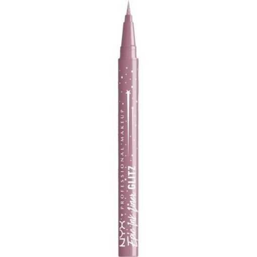 Nyx Professional Makeup Epic Ink Liner Glitz Waterproof Delineador de ojos líquido ultrapigmentado y resistente al agua con purpurina reflectante para acabado definido