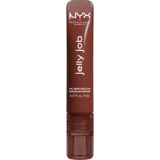Nyx Professional Makeup Jelly Job Full-Bodied Shine Gloss Brillo de labios proporciona un brillo intenso y cristalino labios visiblemente más voluminosos con una sola pasada