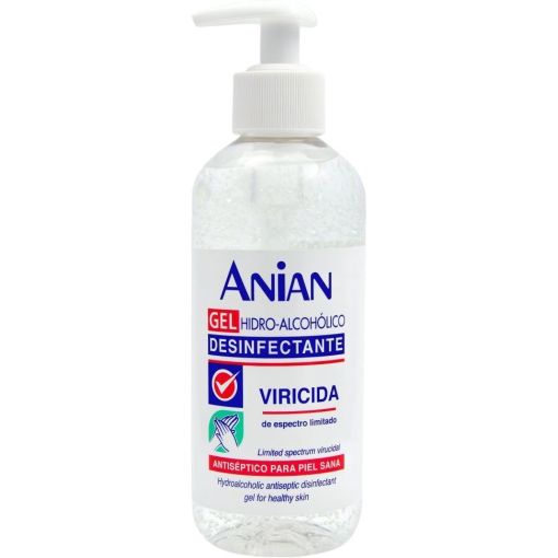 Anian Gel Hidro-Alcohólico Desinfectante Viricida Higienizante de manos con un 70% de alcohol 300 ml