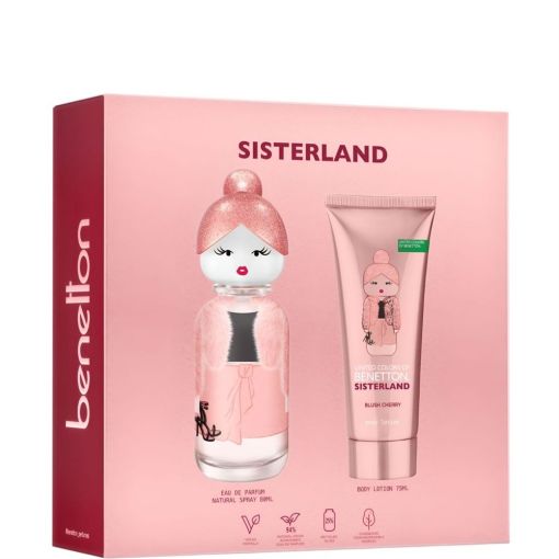 Benetton Sisterland Blush Cherry Estuche Eau de parfum para mujer 80 ml