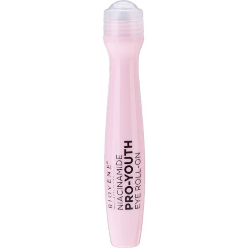 Biovène Pro-Youth Niacinamide Eye Roll-On Contorno de ojos antiedad reduce bolsas refrescando la zona de la ojera con niacinamida y péptidos 15 ml