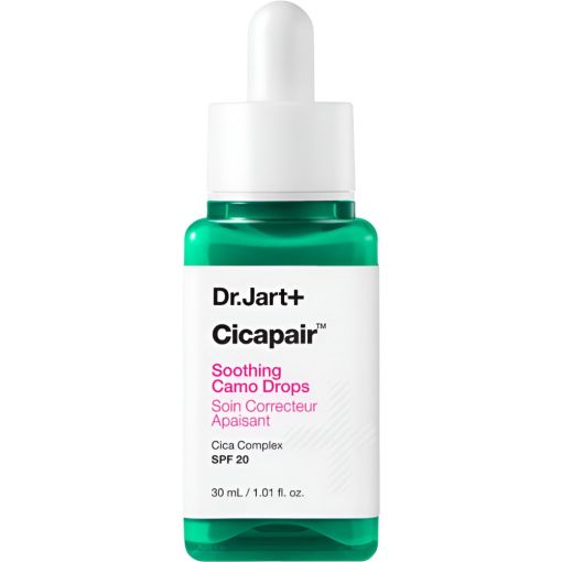 Dr.Jart+ Cicapair Soothing Camo Drops Spf 20 Tratamiento facial corrector con color neutraliza eficazmente enrojecimiento y calma la irritación en 2 semanas