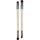 Ecotools Pack Duo De Brochas De Ojos Brocha de maquillaje para sombras de ojos con pelo sintético 2 uds