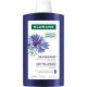 Klorane Centaurea Antiamarilleo Bio Champú Champú matificante neutraliza los tonos amarillos al instante ofreciendo brillo para cabello gris blanco o rubio platino 400 ml