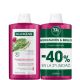 Klorane Higo De Babaria Hidratación Y Billo Champú Formato Especial Champú reparador hidrata y protege del calor ofreciendo brillo para cabello deshidratado y apagado 2x400 ml