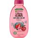 Garnier Ultra Suave Princesas Niños Champú 2 En 1 Champú infantil limpia delicadamente y desenreda con cereza y almendra dulce 250 ml