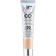 It Cosmetics Cc Color Correcting Full Coverage Cream Spf 50 Formato Viaje Base de maquillaje de cobertura total hidrata reduce manchas y protege para acabado natural y uniforme