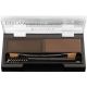 Rimmel London Look Up Eyeshadow Palette Paleta de sombras de cejas con cepillos profesionales para una aplicación precisa