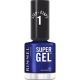 Rimmel London Super Gel Step 1 Esmalte de uñas ofrece hasta 14 días de color y brillo en gel sin necesidad de lámpara