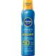 Nivea Sun Protege & Refresca Sport Bruma Transparente Spf 50 Bruma solar corporal extraresistente al agua y al sudor de absorción inmediata para deportistas 200 ml