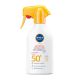 Nivea Sun Sensitive Protección Inmediata Spray Spf 50+ Protector solar corporal resistente al agua protege la piel de las alergias solares e irritaciones 270 ml