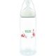 Nuk Biberón First Choice Talla Xl +6m Biberón de boca ancha con sistema anticólicos y de temperatura 360 ml