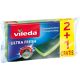 Vileda Estropajo Ultra Fresh Formato Especial Estropajo de fibra elimina eficazmente la suciedad de todo tipo de superficies 3 uds