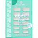 Essence What The Fake! Press-On Nail Manicure Set Bare White Set de manicura de alta calidad se adapta perfectamente ofreciendo un sutil tono blanco