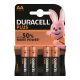 Duracell Plus Pilas 4 uds aa