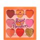 Revolution I Heart Revolution Heart Breakers Shadow Palette Paleta de sombras de ojos en corazón con acabado mate y metálicas 9 tonos