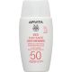 Apivita Bee Sun Safe Daily Age Repair Spf 50 Crema facial solar de textura fluida ultraligera previene y corrige la apariencia de arrugas para una piel hidratada 50 ml