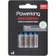 Powerking Pilas Aaa Maxi Energy Pilas alcalinas multiusos idóneas para dispositivos de uso cotidiano lr03-1,5v 4 uds