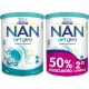 Nestle Nan Optipro 2 Leche De Continuación Duplo Formato Especial Leche de continuación sin aceite de palma crece sano y fuerte a partir de 6 meses 2x800 gr