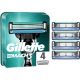 Gillette Mach3 Maquinilla De Afeitar Recambio Maquinilla de afeitar con barra de gel lubricante y acero de corte preciso para durar hasta 15 afeitados 4 uds