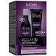 Kativa Keratin & Argan Treatment Post Alisado Xpress Set Set capilar ayuda a prolongar más tiempo el tratamiento de alisado repara y nutre cabellos maltratados y resecos