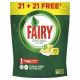 Fairy Original Lavavajillas maquina capsulas todo en 1 limon  21+21 gratis